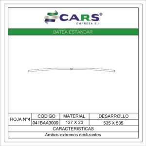 BATEA SINGLE POINT ESTANDAR HOJA