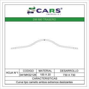 MACK DM 690 TRASERA HOJA
