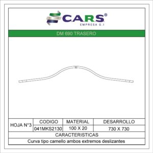 MACK DM 690 TRASERA HOJA
